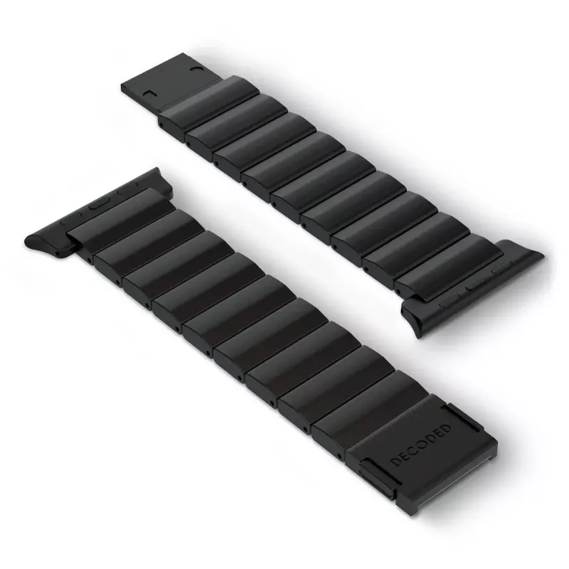 Dirželis išmaniesiems laikrodžiams Decoded Traction Band Black Titanium — riešo dydis 130–225 mm, 1 vnt.