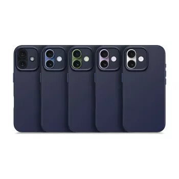 Dėklas Decoded D25IPO17BCS9TY iPhone 17 – navy, mikropluoštas ir PU