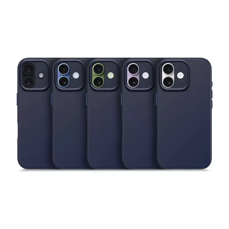 Dėklas Decoded D25IPO17BCS9TY iPhone 17 – navy, mikropluoštas ir PU
