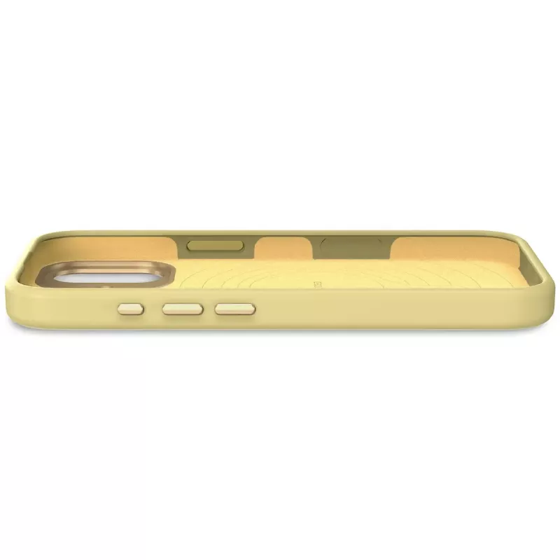 Mobilaus telefono dėklas Decoded D25IPO17BCS9YW, skirtas Apple iPhone 17, geltonas, mikropluoštas ir PU