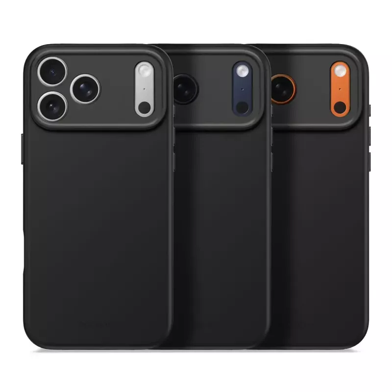 Silicininis dėklas Decoded Apple iPhone 17 Pro Max — juodas, 6,9 colio (17,5 cm), mikropluoštas/PU