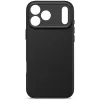 Silicininis dėklas Decoded Apple iPhone 17 Pro Max — juodas, 6,9 colio (17,5 cm), mikropluoštas/PU
