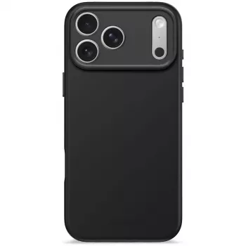 Silicininis dėklas Decoded Apple iPhone 17 Pro Max — juodas, 6,9 colio (17,5 cm), mikropluoštas/PU