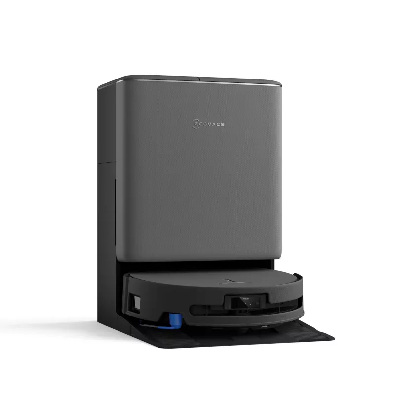 Robotinis dulkių siurblys Ecovacs DEEBOT T90 PRO OMNI — be maišelio, 0,25 l talpa, 350 min veikimo laikas, Li‑Ion 4000 mAh, juodas