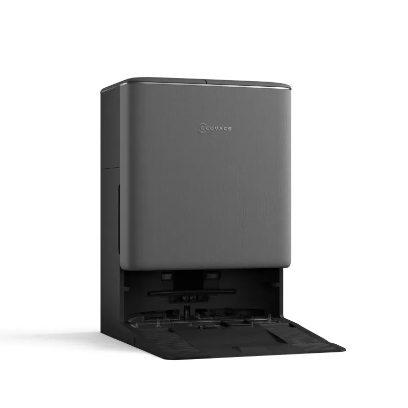 Robotinis dulkių siurblys Ecovacs DEEBOT T90 PRO OMNI — be maišelio, 0,25 l talpa, 350 min veikimo laikas, Li‑Ion 4000 mAh, juodas