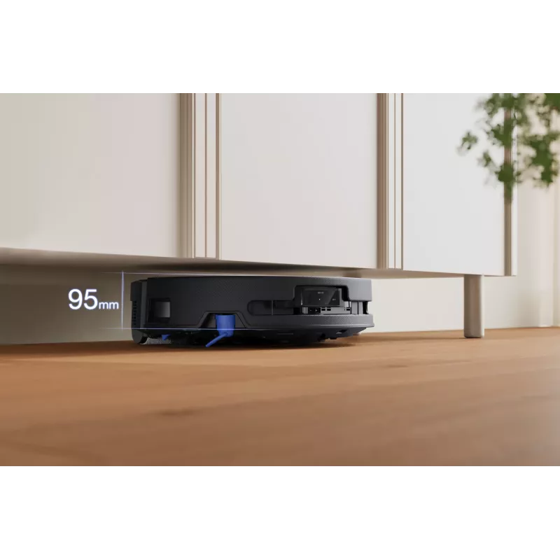 Robotinis dulkių siurblys Ecovacs DEEBOT T90 PRO OMNI — be maišelio, 0,25 l talpa, 350 min veikimo laikas, Li‑Ion 4000 mAh, juodas