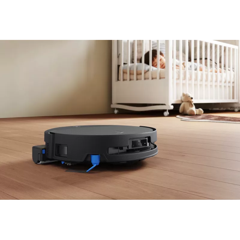 Robotinis dulkių siurblys Ecovacs DEEBOT T90 PRO OMNI — be maišelio, 0,25 l talpa, 350 min veikimo laikas, Li‑Ion 4000 mAh, juodas
