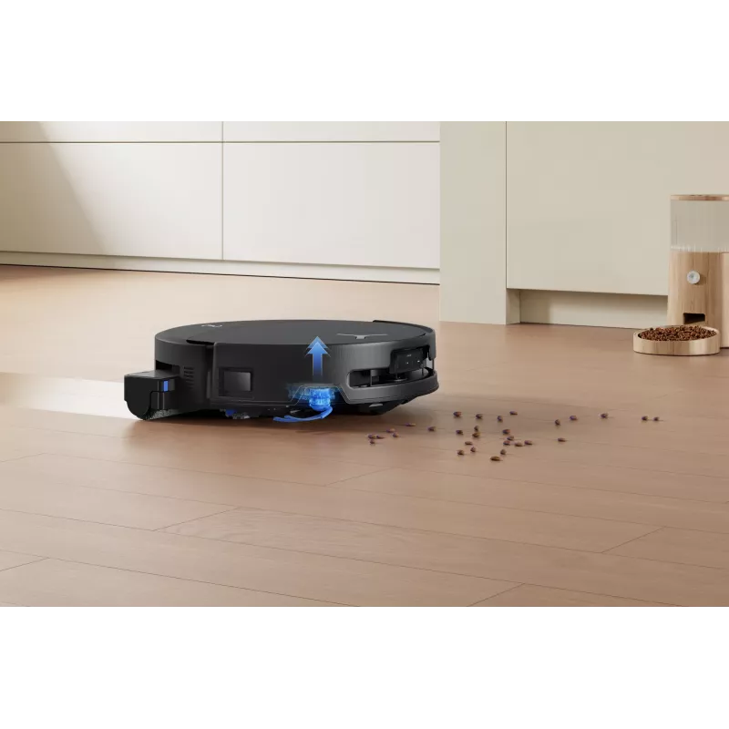 Robotinis dulkių siurblys Ecovacs DEEBOT T90 PRO OMNI — be maišelio, 0,25 l talpa, 350 min veikimo laikas, Li‑Ion 4000 mAh, juodas
