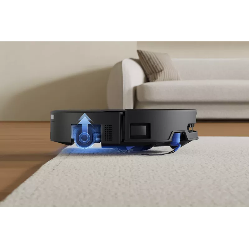 Robotinis dulkių siurblys Ecovacs DEEBOT T90 PRO OMNI — be maišelio, 0,25 l talpa, 350 min veikimo laikas, Li‑Ion 4000 mAh, juodas