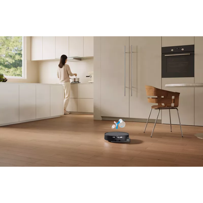 Robotinis dulkių siurblys Ecovacs DEEBOT T90 PRO OMNI — be maišelio, 0,25 l talpa, 350 min veikimo laikas, Li‑Ion 4000 mAh, juodas