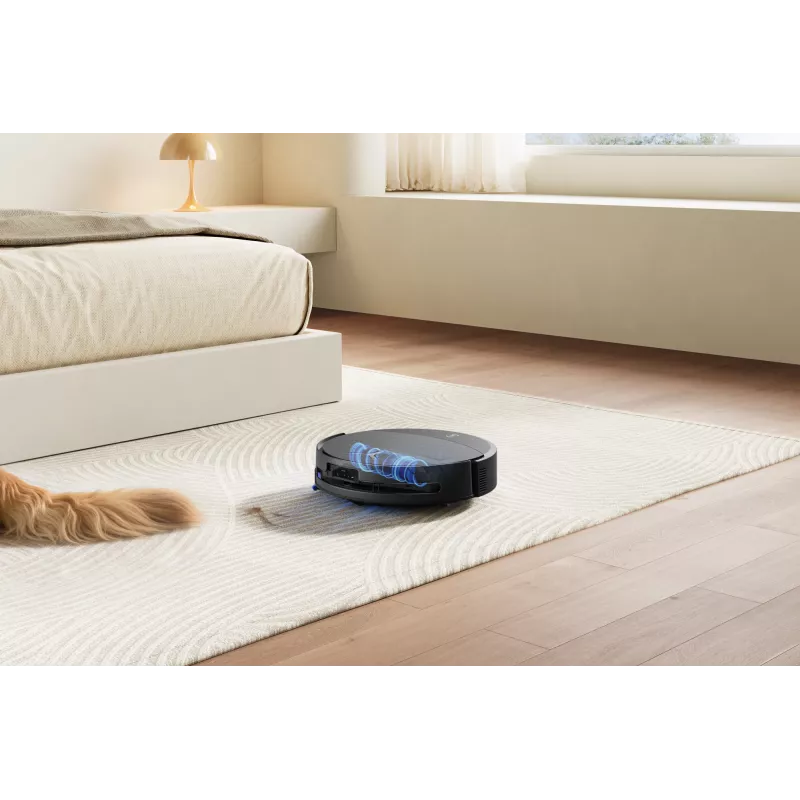 Robotinis dulkių siurblys Ecovacs DEEBOT T90 PRO OMNI — be maišelio, 0,25 l talpa, 350 min veikimo laikas, Li‑Ion 4000 mAh, juodas