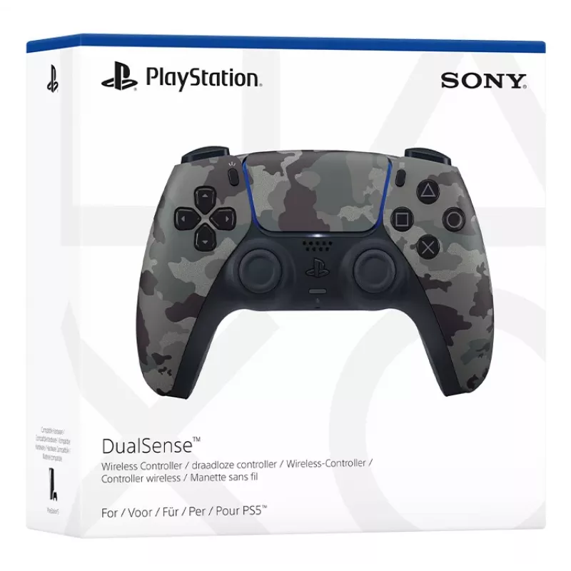 Valdiklis Sony DualSense v3 Camufliažas — Bluetooth/USB, PS5, įmontuota baterija, USB‑C, 160×106×66 mm
