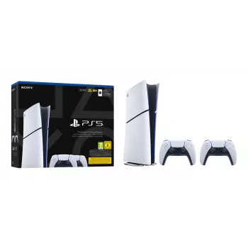 Žaidimų konsolė Sony PlayStation 5 Slim Digital 825 GB SSD, Wi‑Fi, Bluetooth, HDMI 2.1, balta/juoda