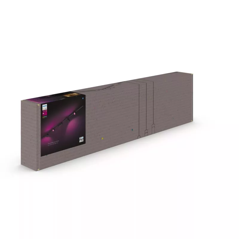 Philips Hue White and colour ambience Perifo tiesi lubinė bazė su 4 prožektoriais Bluetooth juoda