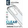 Cellularline Clear Protect – kietas dėklas su guminiais kraštais, skirtas Galaxy S25