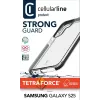 Cellularline Tetra Force Strong Guard apsauginis dėklas Samsung Galaxy S25 Ultra, smūgiams atsparus, su Microban® antibakterine technologija, juodas