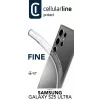 Cellularline Fine dėklas Samsung Galaxy S25 Ultra – skaidrus, itin plonas