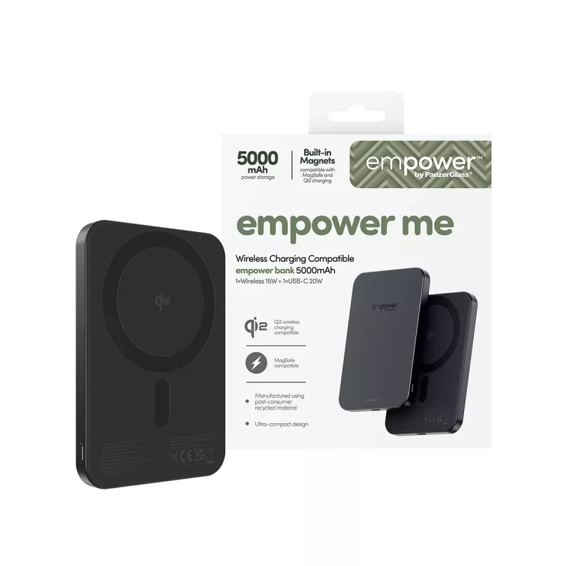 PanzerGlass empower™ 5000mAh Space Black nešiojamas maitinimo blokas