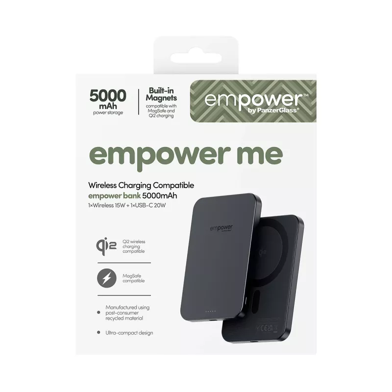 PanzerGlass empower™ 5000mAh Space Black nešiojamas maitinimo blokas
