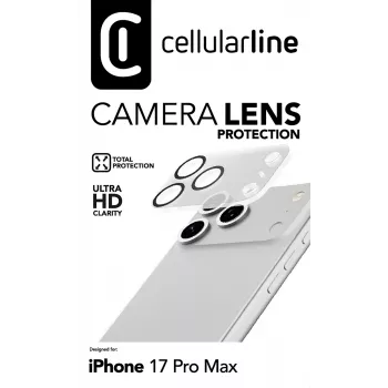 Cellularline apsauginis objektyvas, skirtas iPhone 17 Pro Max