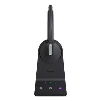 Belaidė monogarsinė ausinė Yealink WH64 Teams – Bluetooth, antausinė, 20–20000 Hz, 150 m diapazonas, juoda