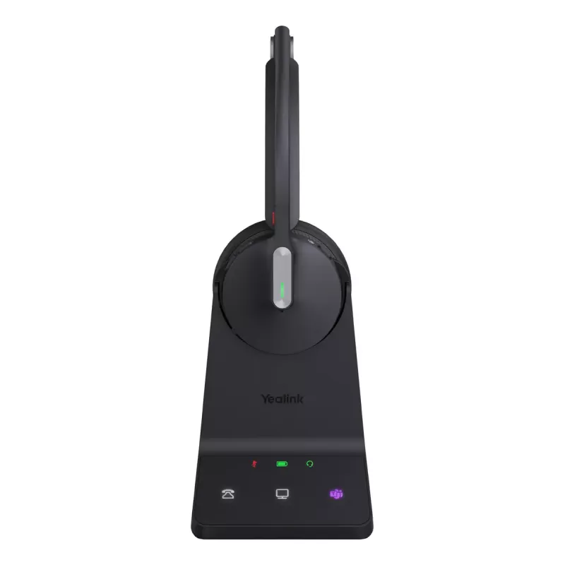 Belaidė monogarsinė ausinė Yealink WH64 Teams – Bluetooth, antausinė, 20–20000 Hz, 150 m diapazonas, juoda
