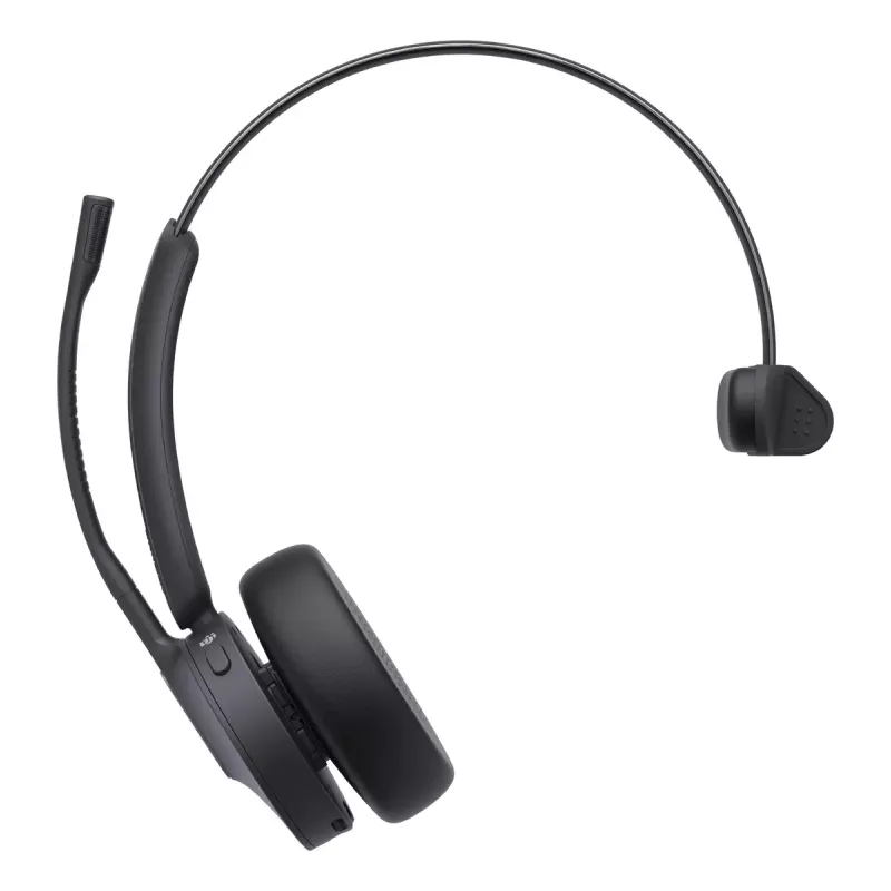Belaidė monogarsinė ausinė Yealink WH64 Teams – Bluetooth, antausinė, 20–20000 Hz, 150 m diapazonas, juoda