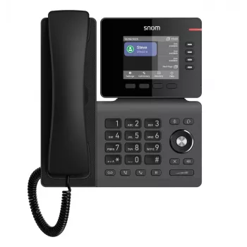 IP telefonas Snom D810W – 3,36 colių IPS ekranas, Gigabit Ethernet, Wi‑Fi (802.11a/b/g/n/ac), PoE, juoda