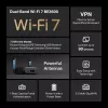 TP-Link BE3600 Wi-Fi 7 belaidis maršrutizatorius 2.5 Gigabit Ethernet dviejų juostų (2,4 GHz / 5 GHz) Juodas