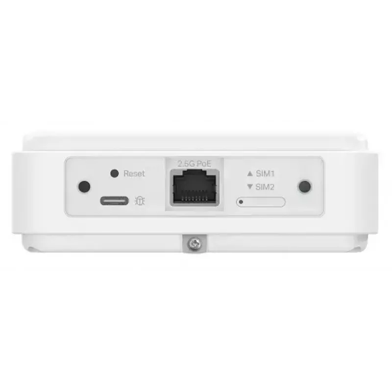 Lauko korinio ryšio šliuzas TP-LINK OMADA ER701-5G-Outdoor, 5G/4G/3G, 2,4 GHz Wi‑Fi, 2,5 Gbps Ethernet, tvirtinimas prie stulpo/sienos/lango