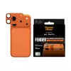 PanzerGlass Fender kameros apsauga iPhone 17 Pro — silikoninė, Cosmic Orange, atspari įbrėžimams ir smūgiams