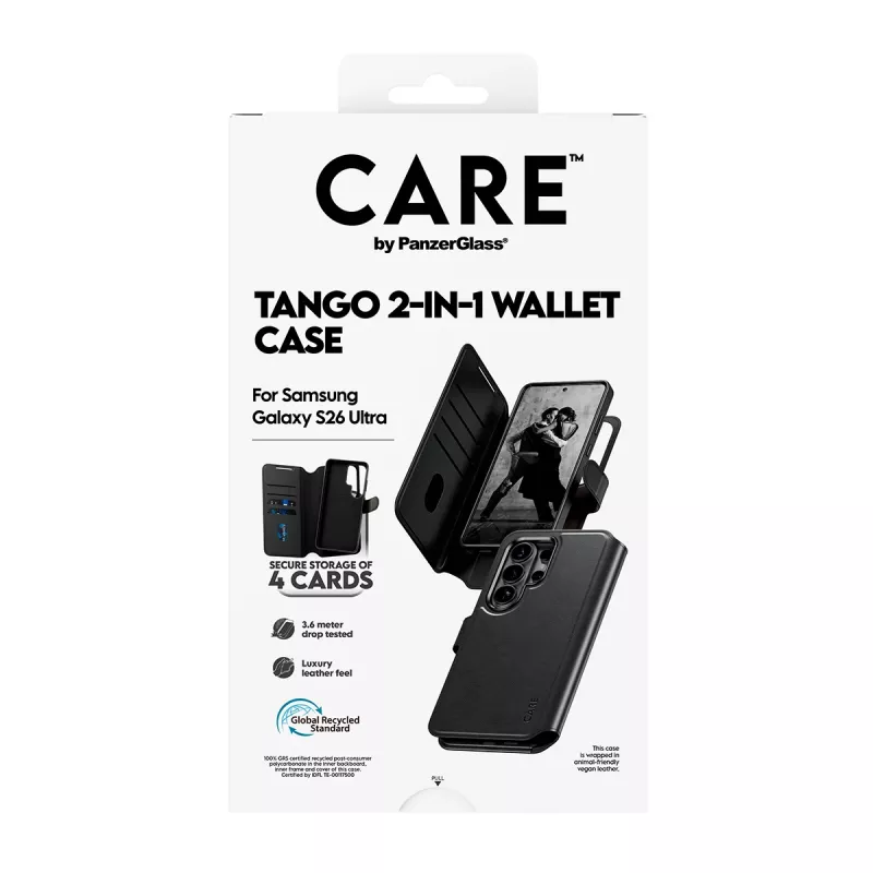 PanzerGlass CARE™ by ® Tango 2-in-1 Dėklas su Pinigine ir Qi Samsung Galaxy S26 Ultra