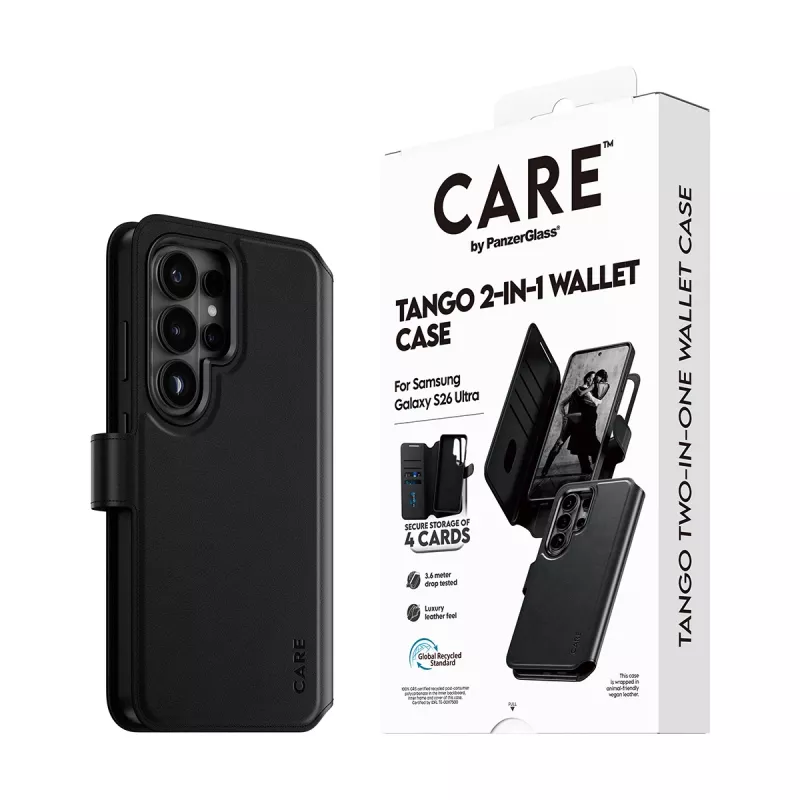 PanzerGlass CARE™ by ® Tango 2-in-1 Dėklas su Pinigine ir Qi Samsung Galaxy S26 Ultra