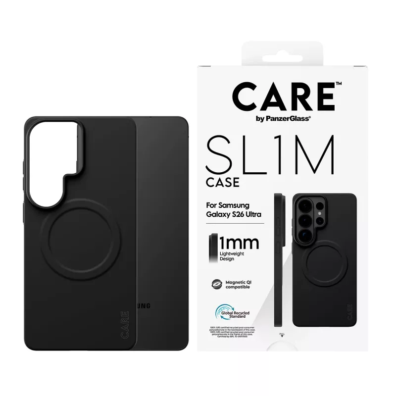 Apsauginis dėklas PanzerGlass CARE SL1M Samsung Galaxy S26 Ultra, juodas