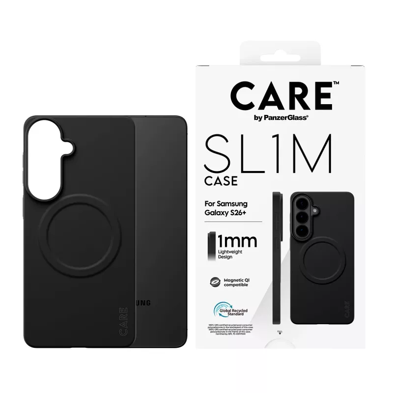 Apsauginis dėklas PanzerGlass CARE SL1M Samsung Galaxy S26+ juodas (CR06231)
