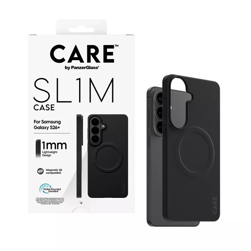 Apsauginis dėklas PanzerGlass CARE SL1M Samsung Galaxy S26+ juodas (CR06231)