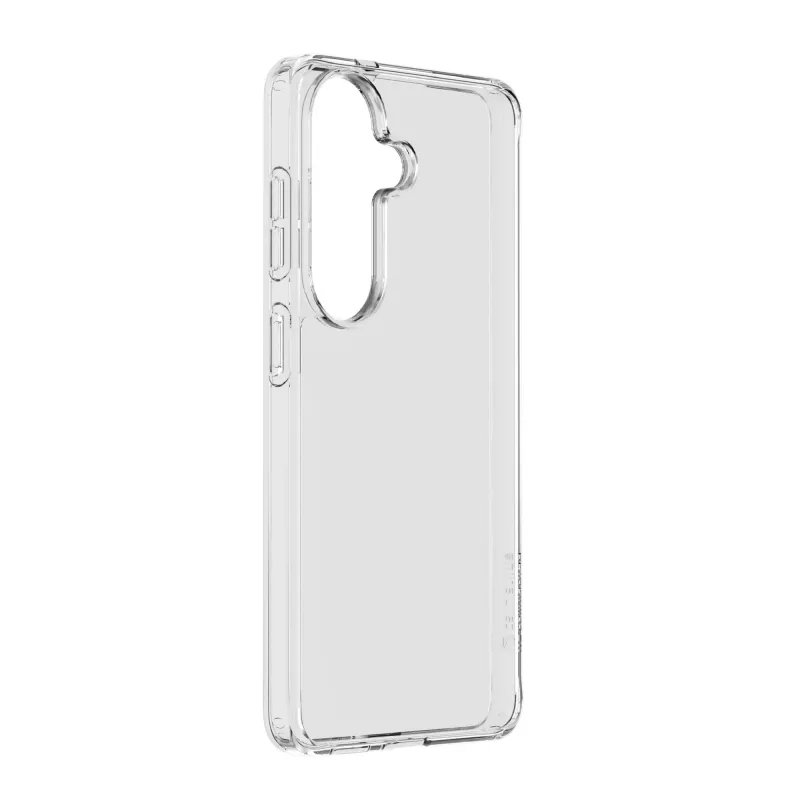 Cellularline Clear Protect - Galaxy S26 Kietas dėklas su guminiais kraštais