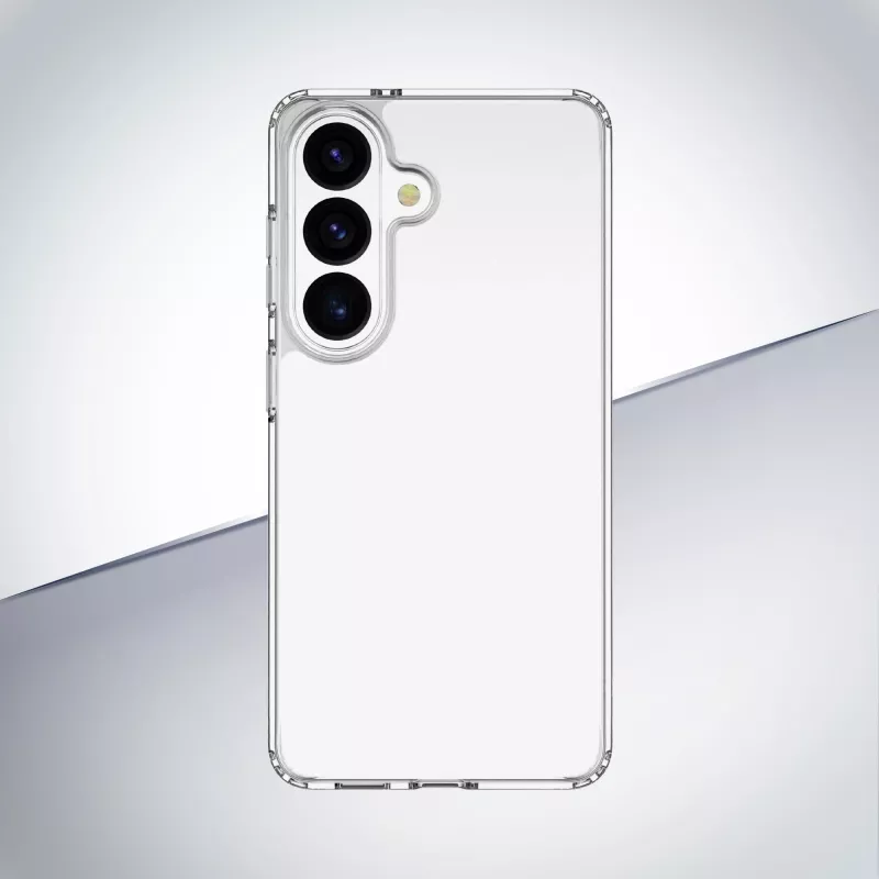Cellularline Clear Protect - Galaxy S26 Kietas dėklas su guminiais kraštais