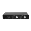 Lindy 2 prievadų HDMI 4K60, USB 2.0 ir garso KVM jungiklis