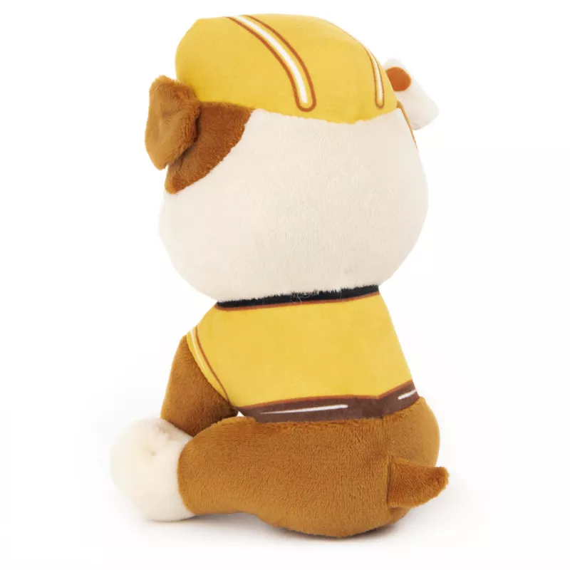PAMinkštas žaislas PAW Patrol GUND Rubble su statybininko uniforma, 6 colių