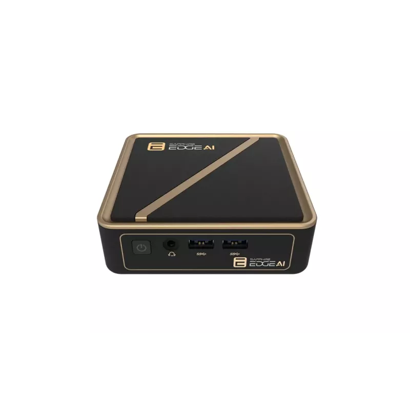 Mini PC be korpuso Sapphire EDGE AI 340 su DDR5 atminties palaikymu ir HDMI išvestimi