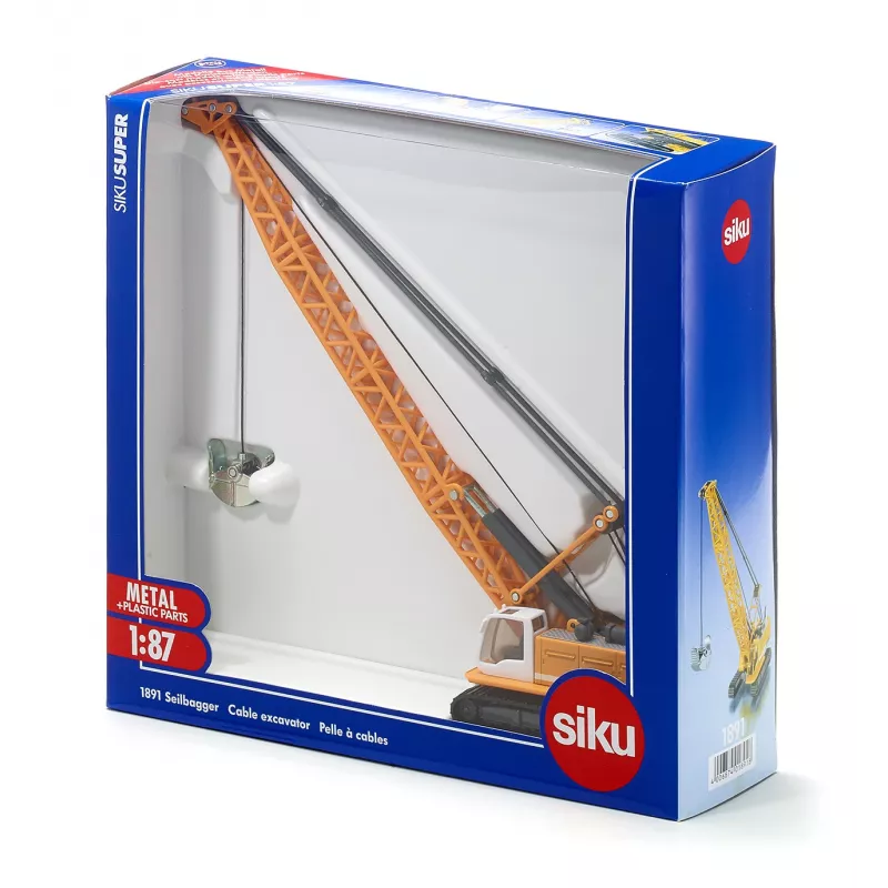 Siku 10189100000 žaislinis ekskavatorius – 1:87 mastelio statybinė transporto priemonė