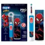 Oral-B Vitality Pro Kids Spiderman vaikiškas besisukantis dantų šepetėlis, mėlyna/raudona
