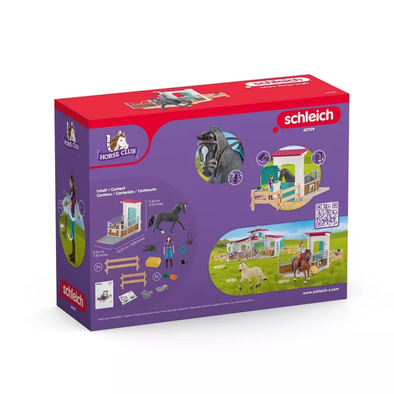 Arklio dėžės rinkinys Schleich HORSE CLUB su Lisa figūrėle ir Storm arkliu, ūkio žaidimų rinkinys, rekomenduojamas amžius 5–12