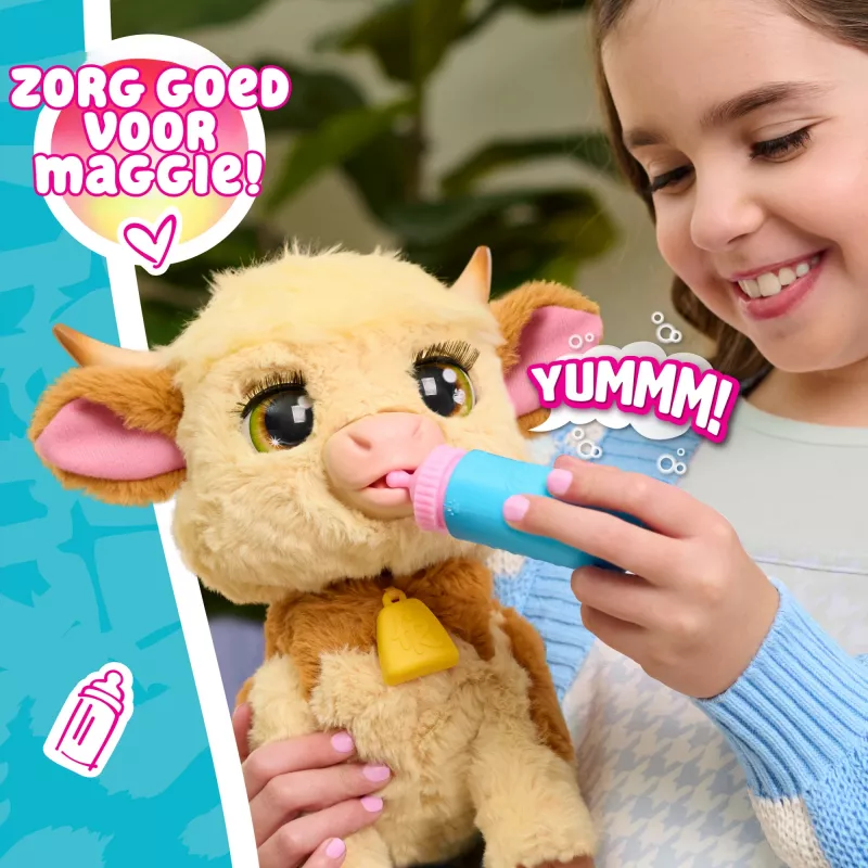 Just Play FurReal Maggie – interaktyvi karvė, nuo 4 metų, su baterijomis