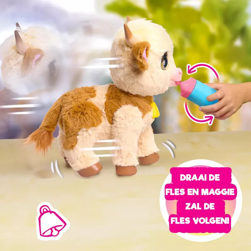 Just Play FurReal Maggie – interaktyvi karvė, nuo 4 metų, su baterijomis