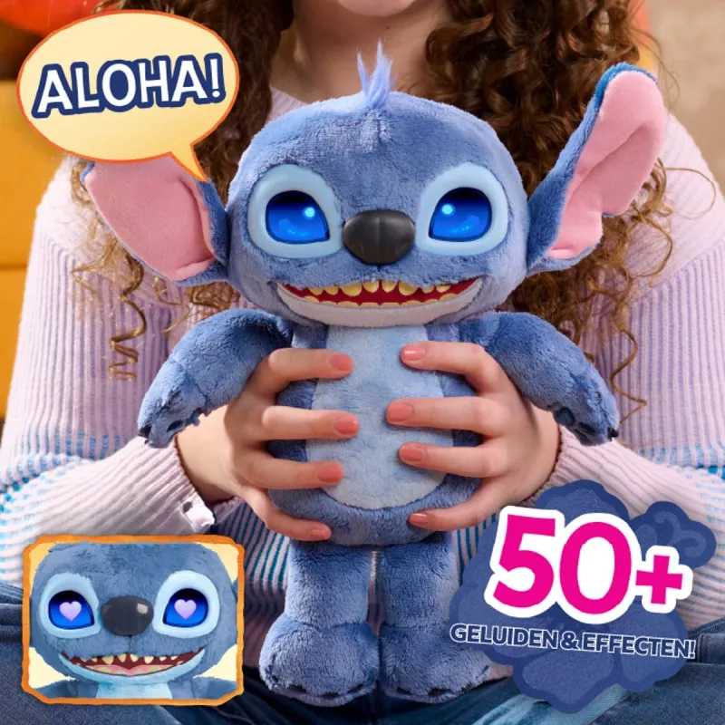 Just Play Disney Stitch – Daugianuota Stitch Figūrėlė, 3 m+, Interaktyvi, Garsinė, AA