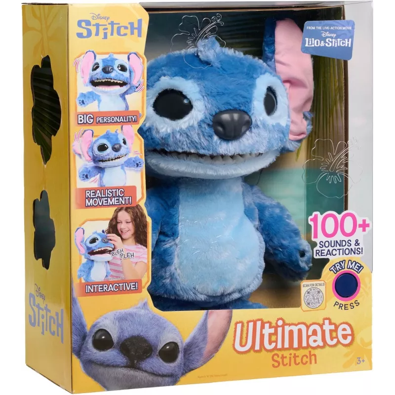 Just Play Disney Stitch - Ultimate Stitch, interaktyvus veikėjas su garsu
