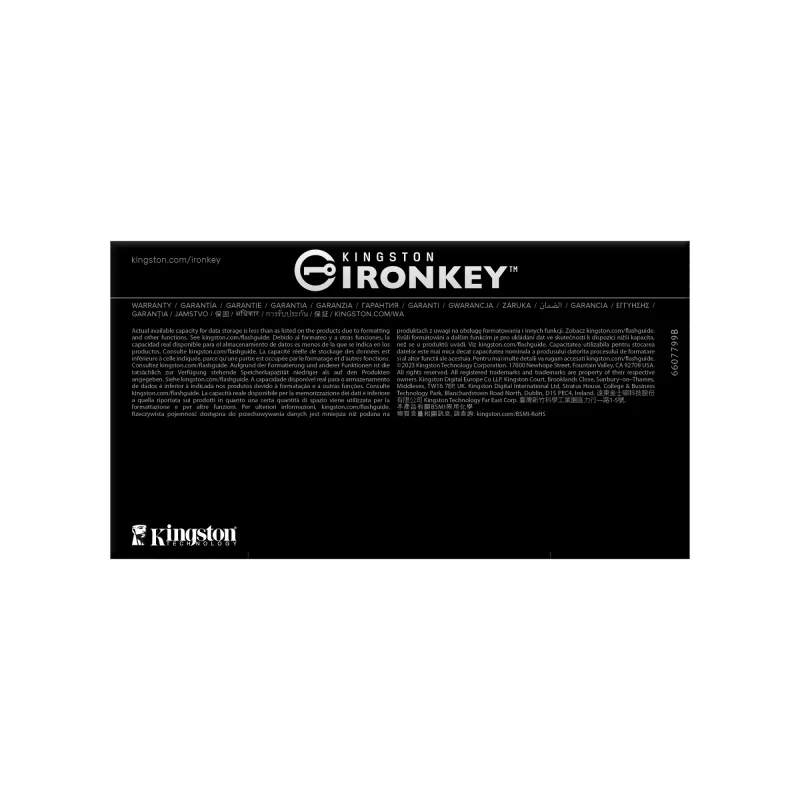 USB atmintukas Kingston Technology IronKey D500S 64GB, FIPS 140-3 AES-256