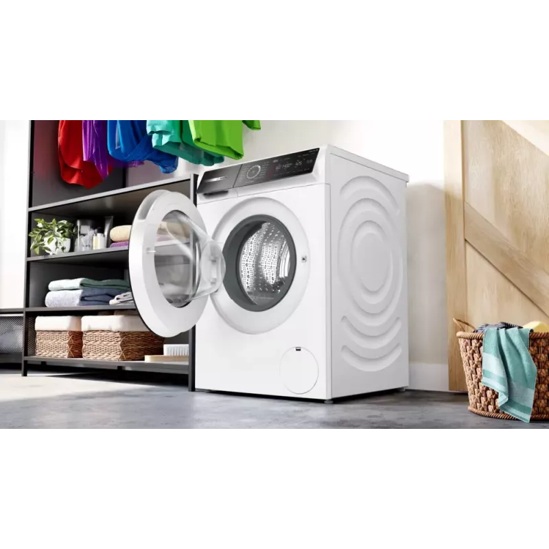 Bosch Serie 8 WGB244040 skalbimo mašina, priekinis pakrovimas, 9 kg, 1257 aps./min., balta